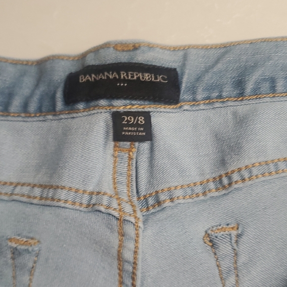 Light Blue Denim Men's Shorts - Picture 5 of 5